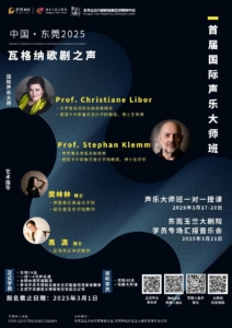 Plakat Meisterkurs Dongguan, China mit Stephan Klemm